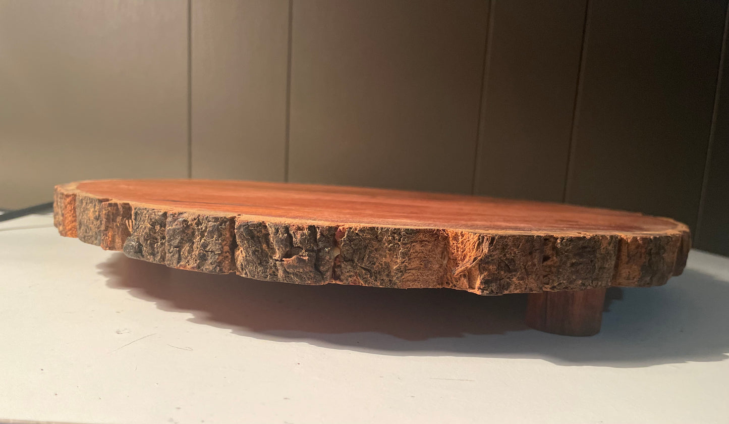 Customized live edge wood piece.